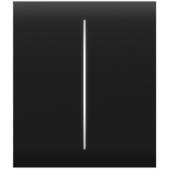 AJAX | Lichtschalter | Smart Home | Zweifachschalter | Schwarz | CenterButton (2-gang)