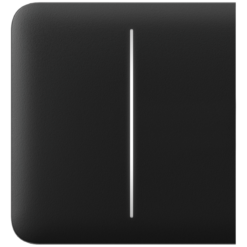 AJAX | Lichtschalter | Smart-Home | Zweifachschalter | Schwarz | SideButton (2-gang)