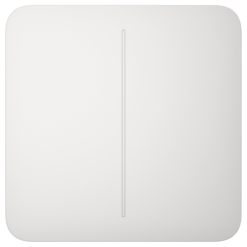 AJAX | Lichtschalter | Smart Home | Zweifachschalter | Weiß | SoloButton (2-Gang)