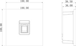 Alternative view of GOLIATH Hybrid IP & 2-Draht Video Türsprechanlage | Fingerprint Modul | Biometrisch | 2999 Finger