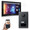 GOLIATH Hybrid IP Videotürsprechanlage | Anthrazit | 1-Fam | 10" HD | RFID | Unterputz | 180°