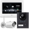 GOLIATH Hybrid IP Videotürsprechanlage | App | Anthrazit | 1-Familie | 7 Zoll | Unterputz | 180°