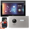 GOLIATH Hybrid IP Videotürsprechanlage mit App | 1-Familie | 10 Zoll | Horizontal Unterputz | 180°