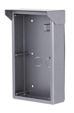 GOLIATH IP & 2-Draht Video Türsprechanlage | 2-Fach Aufputzgehäuse | Aluminium | Regenabdeckung