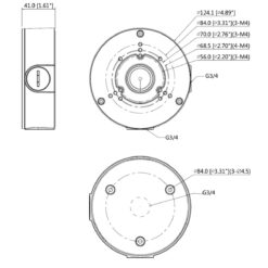 Alternative view of GOLIATH Junction Box | Halterung | Installationsbox | Aluminium | Wettergeschützt IP 66 | Black Serie