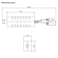 Alternative view of GOLIATH Passiver Transmitter, Video + Strom über ein BNC Koaxialkabel, CCTV, HDCVI, HDTVI, AHD, CVBS