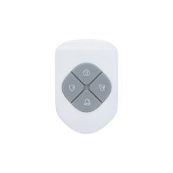 WhiteLabel | Fernbedienung | LED-Statusanzeige | Paniktaste | Taschenformat | Weiß