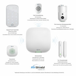 Alternative view of GOLIATH Basic Alarm | AlarmZentrale | BewegungsKamera | TürKontakt | KeyPad | FernBedienung | InnenSirene | StarterSet