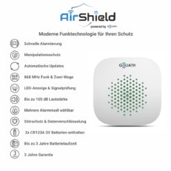 Alternative view of GOLIATH Basic Alarm | Innensirene | Indikator LED | 85-105 dB | Weiß | InnenSirene