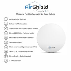 Alternative view of GOLIATH Basic Alarm | Wassermelder | Übeschwemmungsmelder | Weiß | WasserMelder
