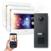 GOLIATH PRO 2-Draht BUS Videotürsprechanlage | Anthrazit | 1 Fam. | 3x7 Zoll Weiß | Keypad | 180°