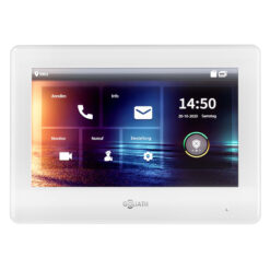 GOLIATH PRO IP & 2-Draht BUS Video Türsprechanlage | 7 Zoll | 2.5D Glas | Bildspeicher | Weiß