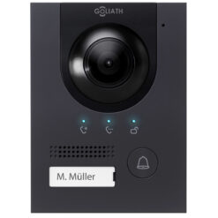 GOLIATH PRO IP & 2-Draht BUS Video Türsprechanlage | Türstation | 2MP | IR | App | 180° Winkel