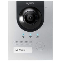GOLIATH PRO IP & 2-Draht BUS Video Türsprechanlage | Türstation | 2MP | IR | App | 180° Winkel