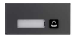 GOLIATH PRO IP & 2-Draht Video Türsprechanlage | 1er Klingel Modul | LED Namensschild | Aluminium