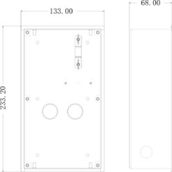 Alternative view of GOLIATH PRO IP & 2-Draht Video Türsprechanlage | 2-Fach Unterputzgehäuse | Aluminium
