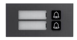 GOLIATH PRO IP & 2-Draht Video Türsprechanlage | 2er Klingel Modul | LED Namensschild | Aluminium