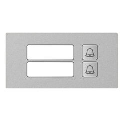 GOLIATH PRO IP & 2-Draht Video Türsprechanlage | 2er Klingel Modul | LED Namensschild | Aluminium