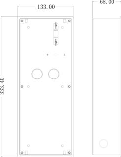 Alternative view of GOLIATH PRO IP & 2-Draht Video Türsprechanlage | 3-Fach Unterputzgehäuse | Aluminium