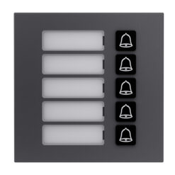 GOLIATH PRO IP & 2-Draht Video Türsprechanlage | 5er Klingel Modul | LED Namensschild | Aluminium