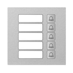 GOLIATH PRO IP & 2-Draht Video Türsprechanlage | 5er Klingel Modul | LED Namensschild | Aluminium