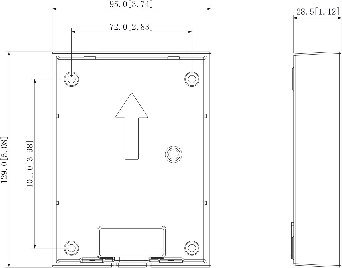 GOLIATH PRO IP & 2-Draht Video Türsprechanlage | Aufputzgehäuse für AV-VTA02-22V2 | Aluminium – Bild 2