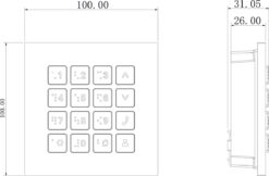 Alternative view of GOLIATH PRO IP & 2-Draht Video Türsprechanlage | Keypad Modul | Blindenschrift | Beleuchtung