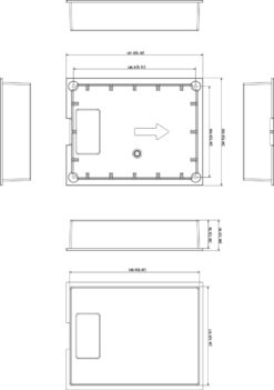 Alternative view of GOLIATH PRO IP & 2-Draht Video Türsprechanlage | Unterputzgehäuse für AV-VTA02-1V2 | Aluminium