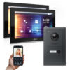 GOLIATH PRO IP Gegensprechanlage mit App | Anthrazit | 1-Familie | 2x 10" | Unterputz | 180°