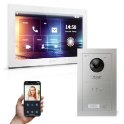 GOLIATH PRO IP Türsprechanlage | App | 1-Familienhaus | 10 Zoll HD | Unterputz Set | 180° Kamera