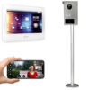 GOLIATH PRO IP Türsprechanlage | App | Stele | 1x7 Zoll Weiß | RFID | 180°