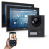 GOLIATH PRO IP Video Sprechanlage | App | Anthrazit | 1-Familie | 2x 10 Zoll | Aufputz | 180 Grad