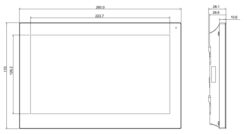Alternative view of GOLIATH PRO IP Video Türsprechanlage | 10 Zoll HD Monitor | Smartphone App | 8GB + PoE | Schwarz