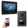 Goliath PRO IP Video Türsprechanlage mit App | 1 Fam | Anthrazit | 7 Zoll Schwarz | RFID | 180°