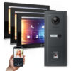 GOLIATH PRO IP Videotürsprechanlage | Anthrazit | 1-Fam | 3x 10" HD | Fingerprint | 180° Winkel