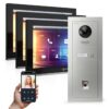 GOLIATH PRO IP Videotürsprechanlage | App | 1-Familie | 3x 10 Zoll HD | Fingerprint | 180° Winkel