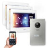 GOLIATH PRO IP Videotürsprechanlage | App | 1-Familie | 3x 7 Zoll HD | Unterputz | 180° Kamera